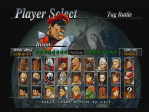 Street fighter ex3 characters